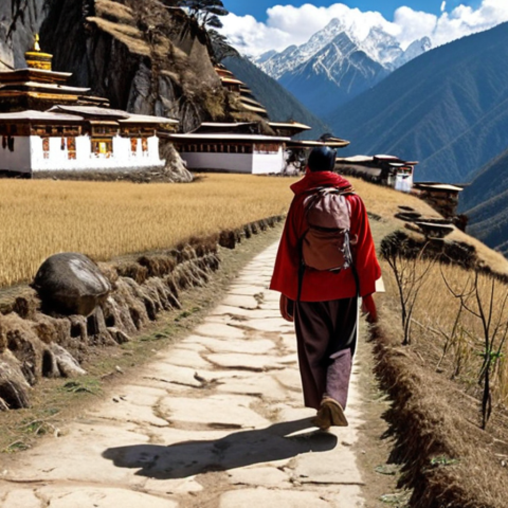 Image Prompt 1: Acclimatization and Mindful Trekking in Bhutan**